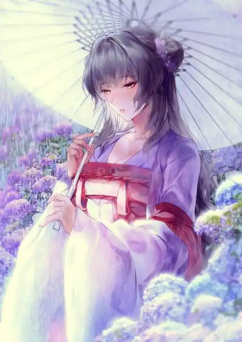 hanfu3laejjo的古风汉服插画图片