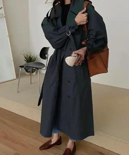 风衣大包春季最气质搭配