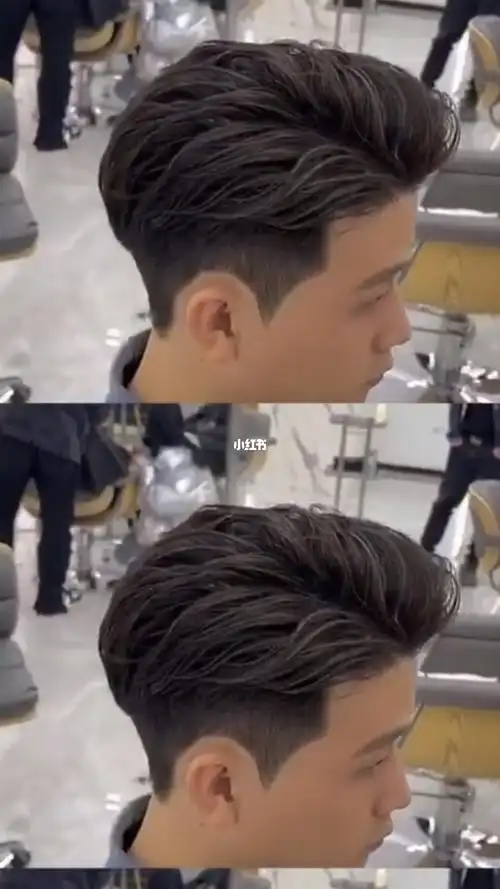 百搭系列港风三七分潮男必备发型男士烫发