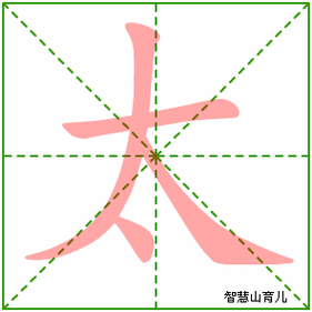 太的笔顺拼音及解释