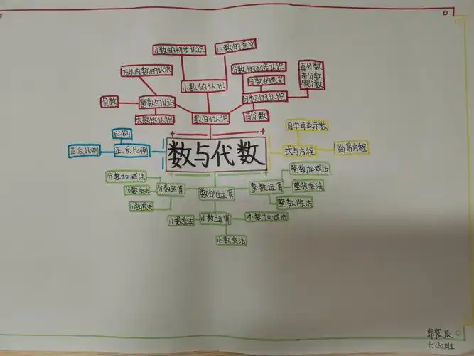 63班《数与代数》优秀思维导图