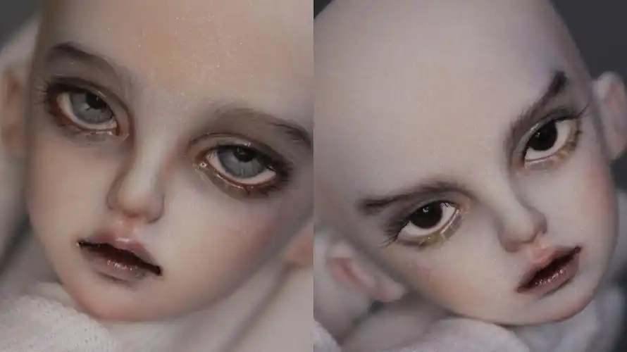 丧病忧郁小王子一个是男友力max的凶巴巴小奶狗9月18日开妆哦#bjd化妆