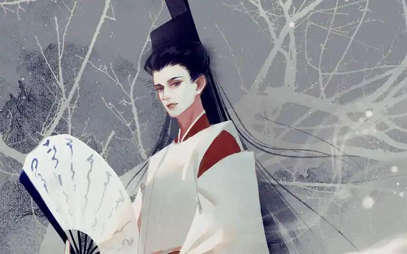 棋魂褚嬴画南梁美男了给我一首歌的时间