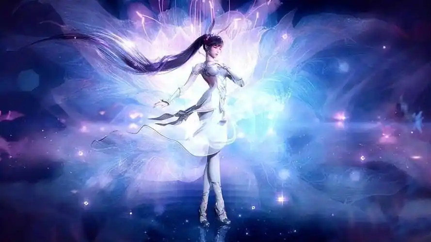 原创斗罗大陆小舞爆碎衣服复活归来白丝蝴蝶臀绝美只是腿还是粗