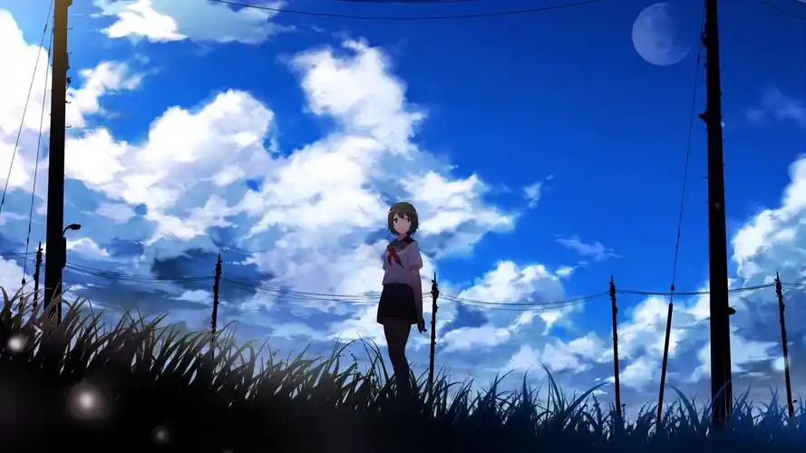 笑容,动漫小女孩,电脑壁纸