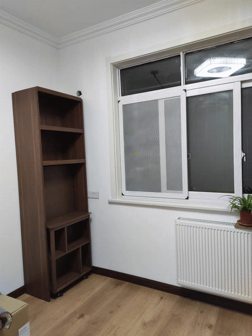 儿童房太小?转角做伸缩书桌书柜一体的设计就行,占不到家里1㎡