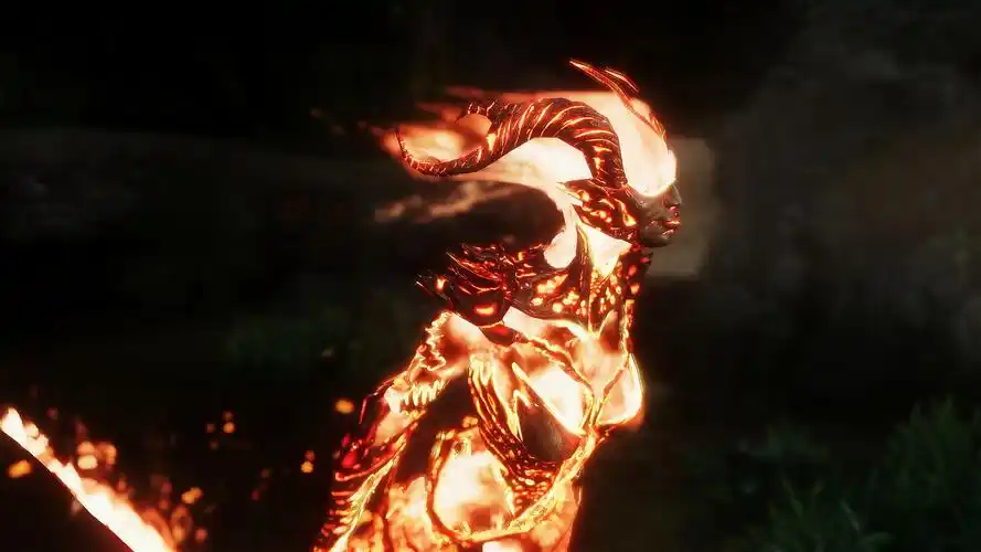 《上古卷轴5》超强火焰效果mod 让战斗更加华丽