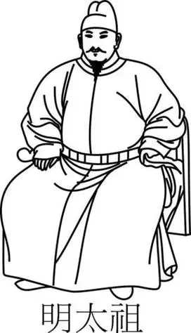 一组古代人物简笔画大全绘画步骤超详细值得收藏哦朱元璋的简笔画