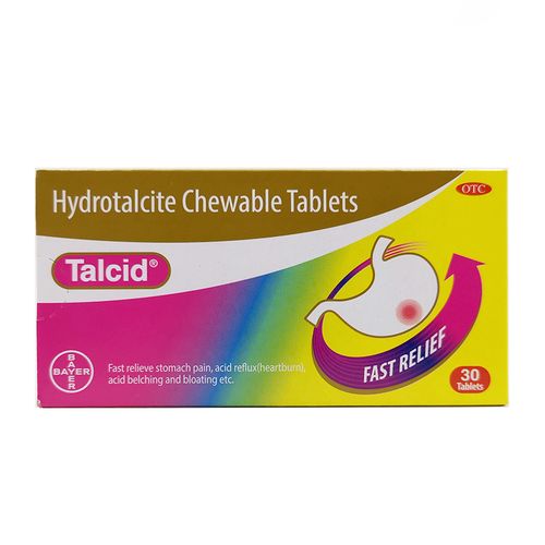 达喜铝碳酸镁咀嚼片30片慢性胃炎胃部不适胃痛泛酸烧心嗳气饱胀