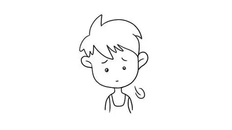 心累表情包简笔画劳累简笔画趣味简笔画最累的时候还有狗狗陪着我真好