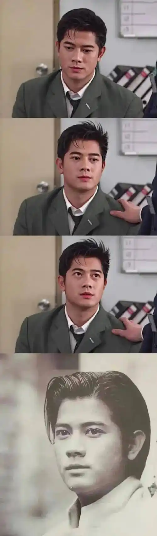 58岁郭富城再染黄发,发量超多不显老,老婆方媛超羡慕他的发量