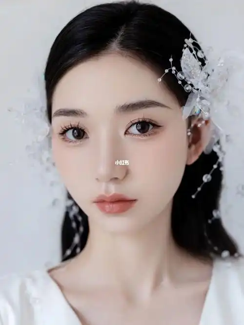 仙气出门纱新娘造型|简约而精致