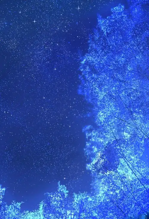 唯美星空壁纸梦幻般的蓝色