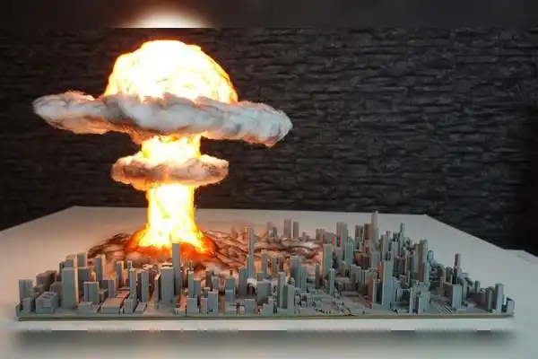 外国牛人自制原子弹爆炸模型成品出炉瞬间网友太震撼了吧