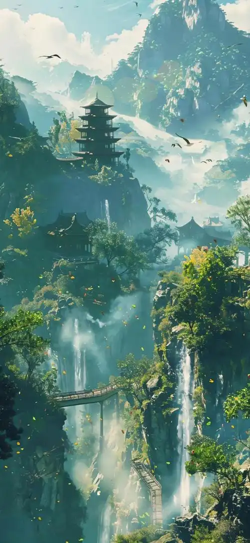 高清壁纸无水印#超梦幻ai古风壁纸