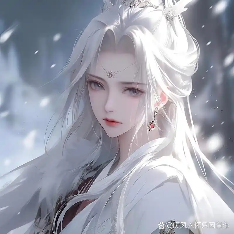 女生头像|古风白发女生头像
