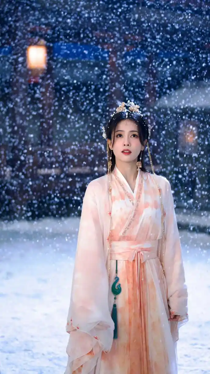 白鹿的古装造型又美又可爱,嘟嘴的她萌萌的.