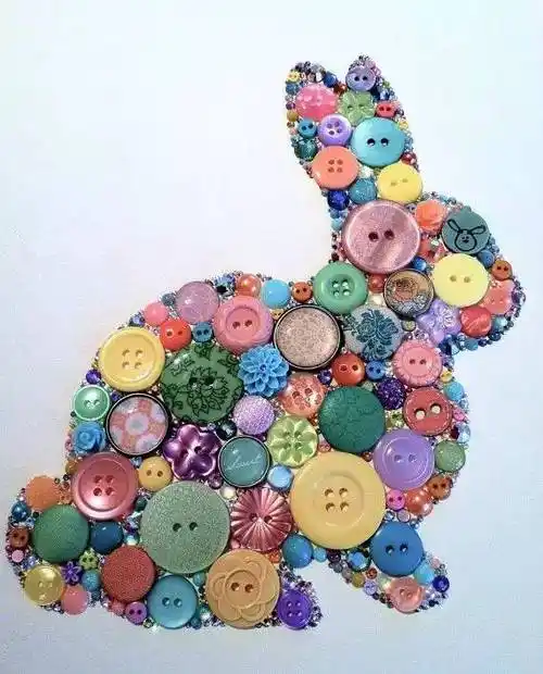 悦读手作坊 6>创造想象的乐趣|diy纽扣画