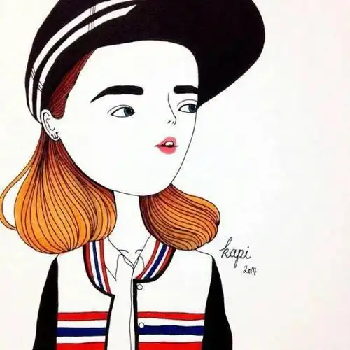 谁有特别好看时尚个性的卡通图片,不要漫画版的!类似我这一类的图片