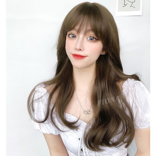 假发大波浪长卷发网红空气刘海韩式发型女气质修脸自然全头套