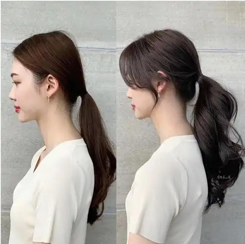 初恋马尾发型精选女星马尾范本小脸技巧减龄