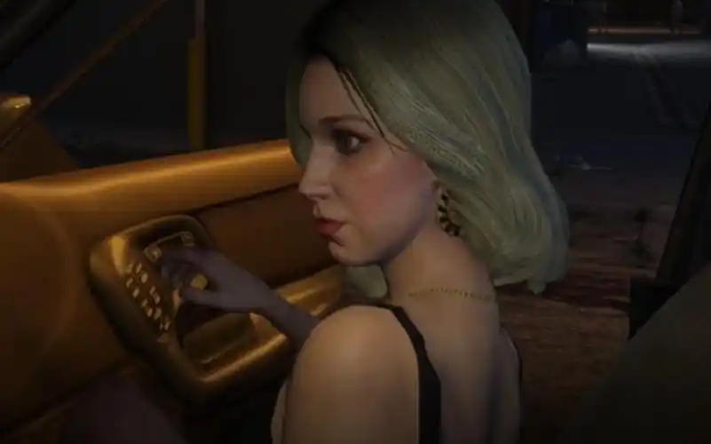 gta5晚上路边遇到的漂亮小姐姐(新年快乐)