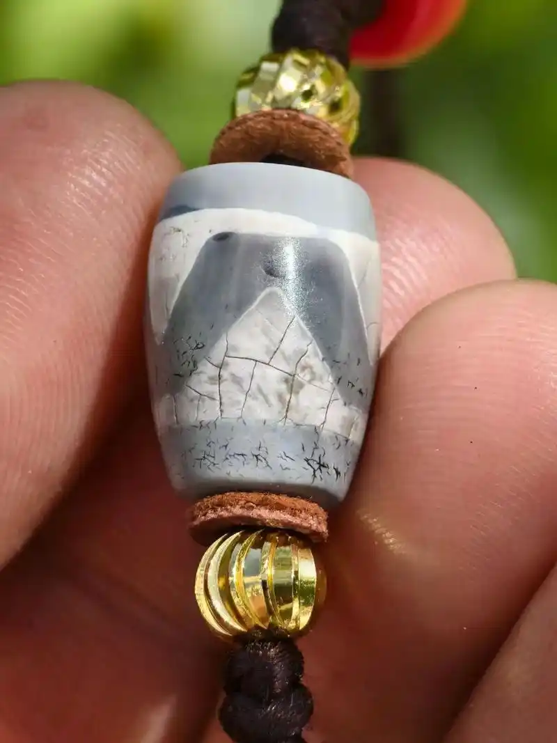 极致措丝虎牙天珠灰皮.#至美东西 #天珠 #器物之美 #藏传 - 抖音