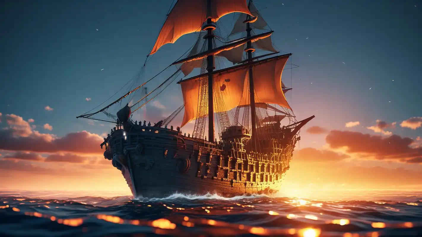 扬帆起航的海盗船,在波涛汹涌的大海上驰骋,是不是已经迫不及待想要