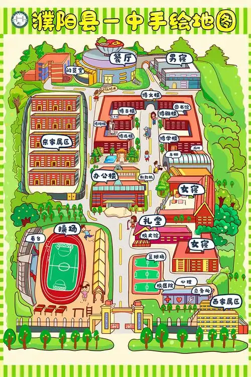 【校园手绘地图】