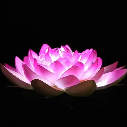 树灯花灯莲花荷花景观灯灯灯造型灯彩彩灯发光装饰灯