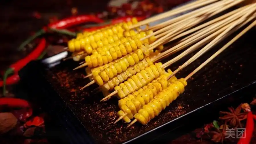 烤玉米粒图片