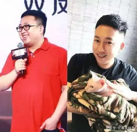 于正减肥前后对比图