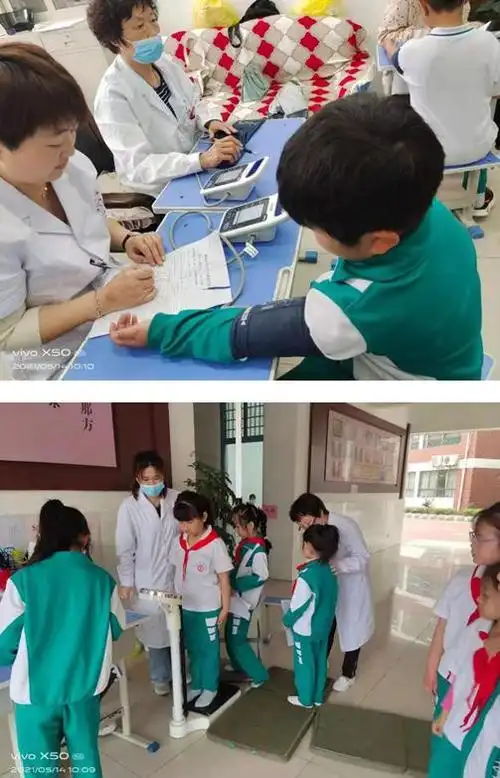 健康体检茁壮成长濮阳市昆吾小学开展学生体检工作