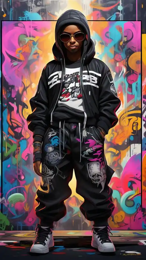 嘻哈风潮壁纸夜幕涂鸦魅力