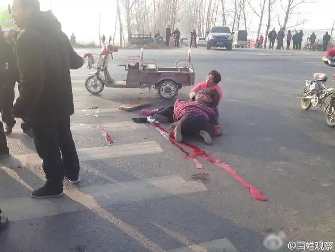 死亡路口11岁少女被油罐车撞死现场