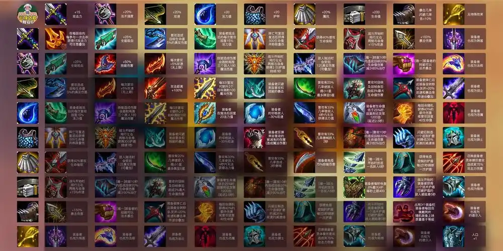 云顶之弈9.19装备合成图一览