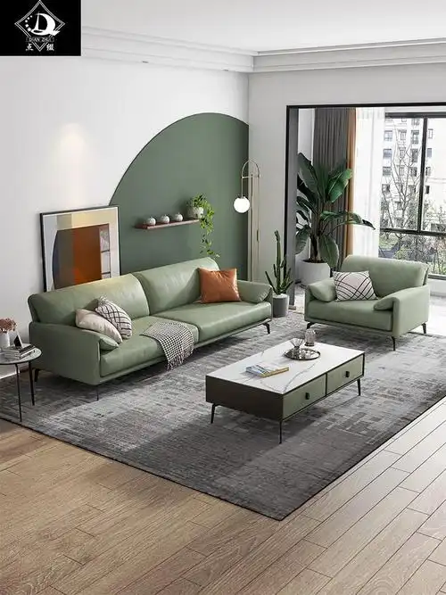 北欧极简约现代客厅沙发大小户型直排贵妃组合银离子科技布艺沙发