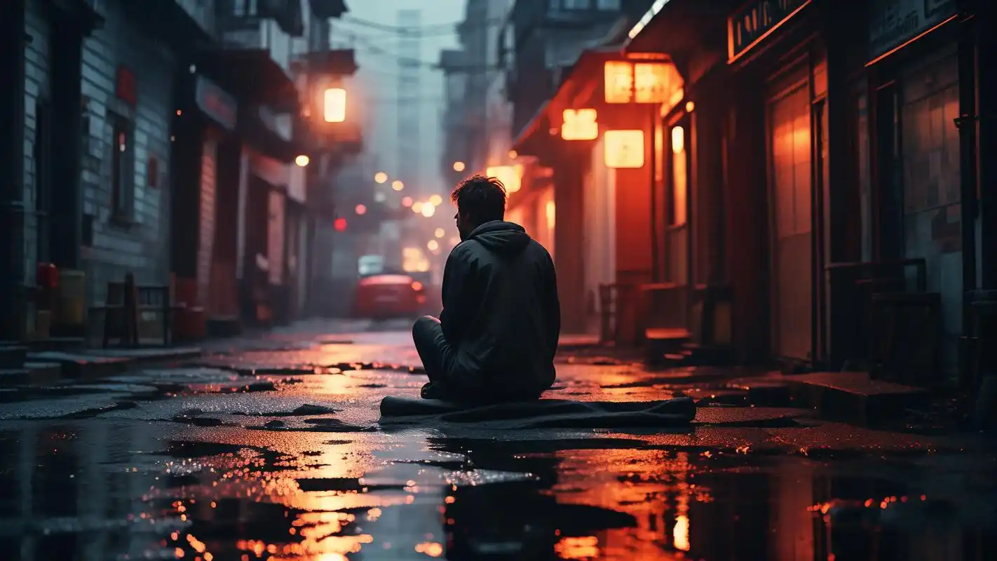 伤感街灯壁纸91让人沉醉其中