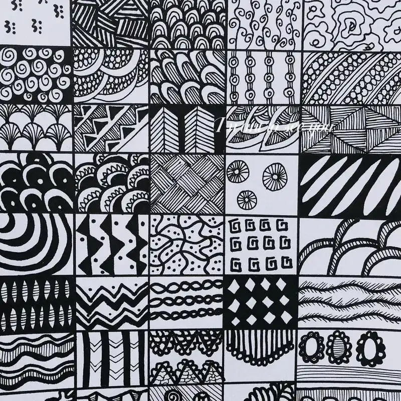 点线面,装饰画素材#控笔训练 #幼儿 - 抖音