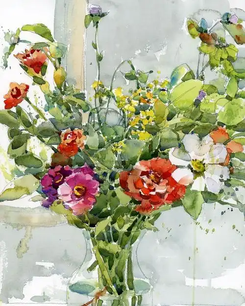 将水彩的透明性体现的淋漓尽! shari blaukopf_来自网易大神圈子_秦又