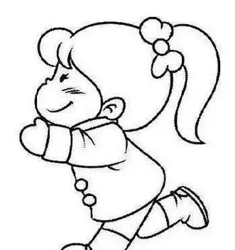 小女孩简笔小女孩侧面简笔画小女孩侧面简笔画可爱少女侧面简笔画侧左