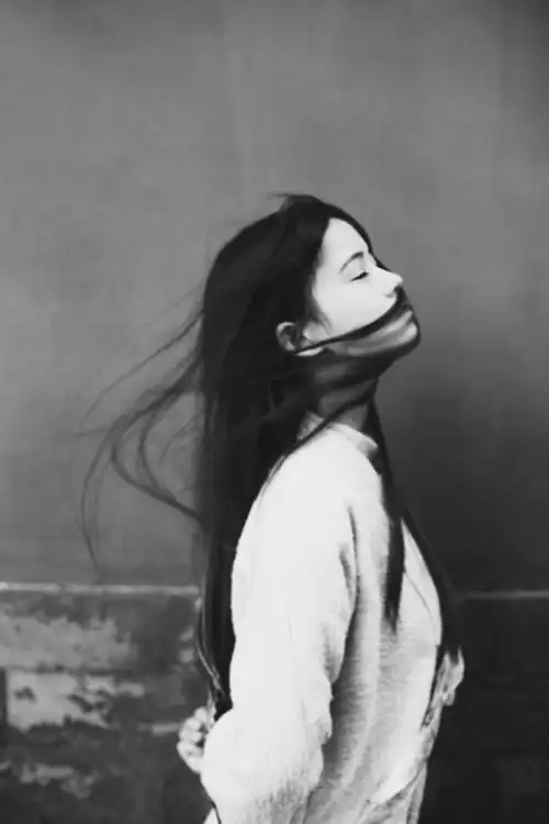 伤感黑白复古 女生头像 摄影