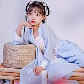 女童原创宋制汉服儿童古装夏装褙子宋裤小童古装超仙仙女夏季女孩