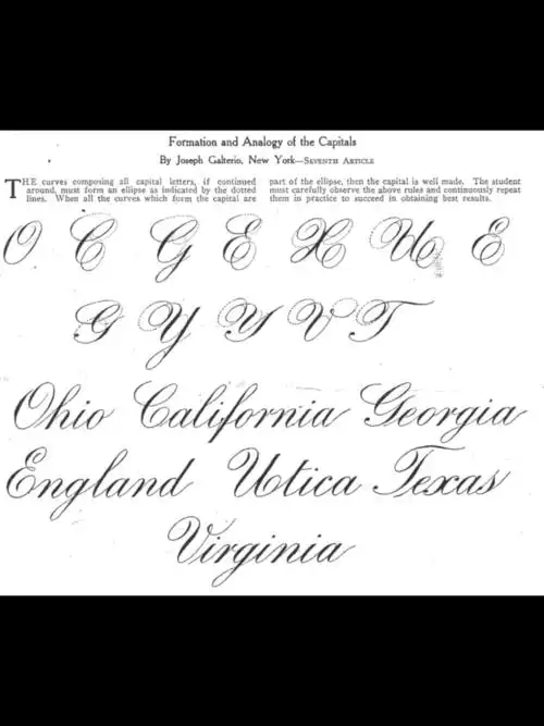 花体英文书法 copperplate roundhand