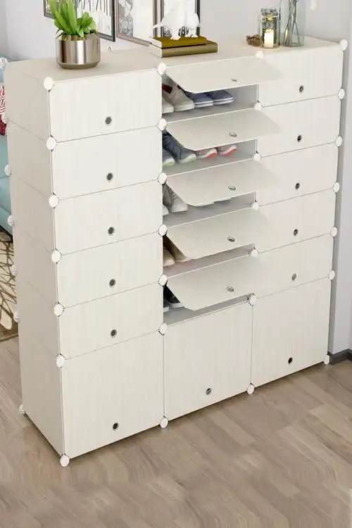 蘑菇优选 防尘鞋架多层塑料鞋柜 简易简约现代组装经济型家用省空间