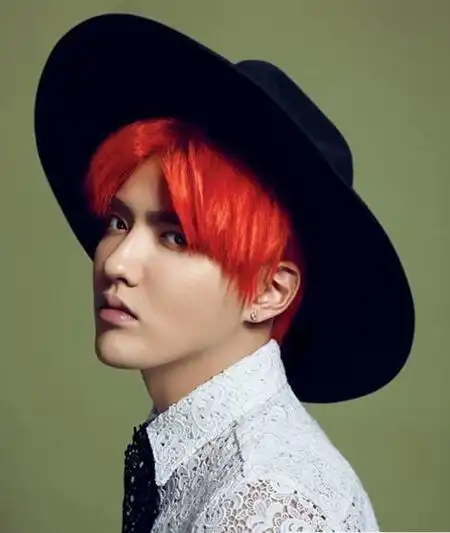 韩式男生中分发型 经典八字刘海显瘦中分