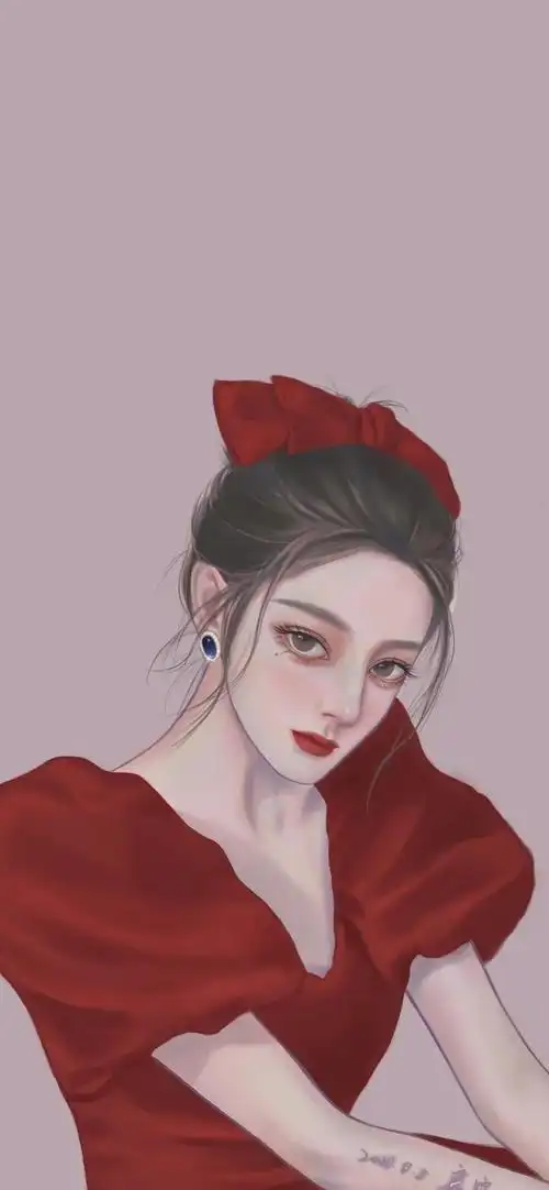 手绘壁纸/迪丽热巴_手机壁纸_动漫卡通手机壁纸_我要个性网