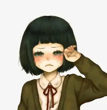 委屈的小女孩