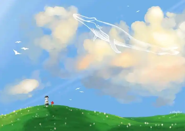 夏日橘子味云彩(ipad绘画)