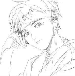 王俊凯二次元简笔画 王俊凯漫画版帅气图片